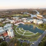 bond university campus aerial shot