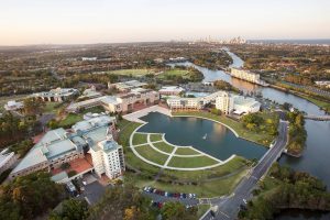 Discover more about studying at Bond University bond university campus aerial shot