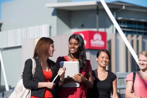 Griffith University students on campus