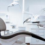 dentist chair and dental tools