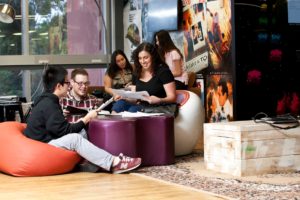 griffith university students chatting