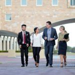 bond university law students walking on campus