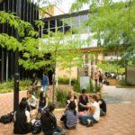 Monash university outdoor area Parkville campus