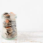 jar filled with coins