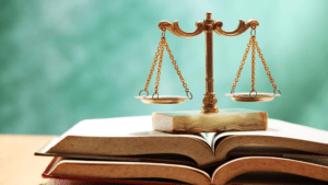 Learn more about how you can study law online law books and scales of justice