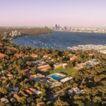aerial shot of perth, western australia