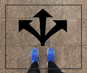 Find out more about how OzTREKK can help you blue running shoes with three arrows