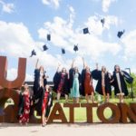 uq gatton veterinary graduates throwing caps