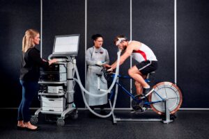deakin student is monitored while bike riding