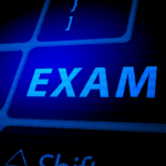 the word exam on a computer screen