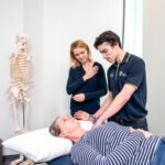 flinders physiotherapy student with patient