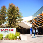 La Trobe University Shepparton Campus students walking