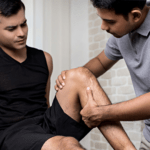 physiotherapist with patient